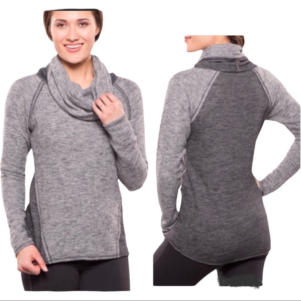 Kuhl Nova Cowl Neck Sweater Womens CS Wool Blend Soft Stretch Cozy Outdoor